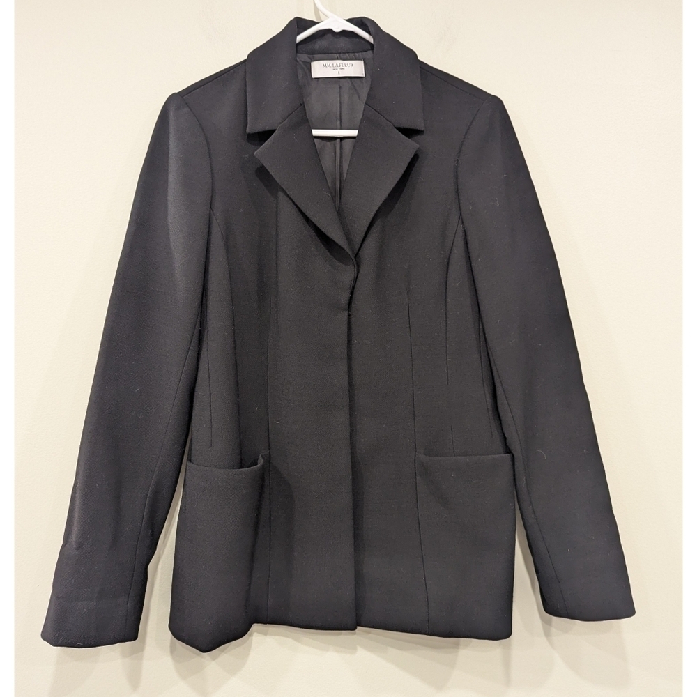 MM. LaFleur The Collins Black Blazer Jacket Size 8